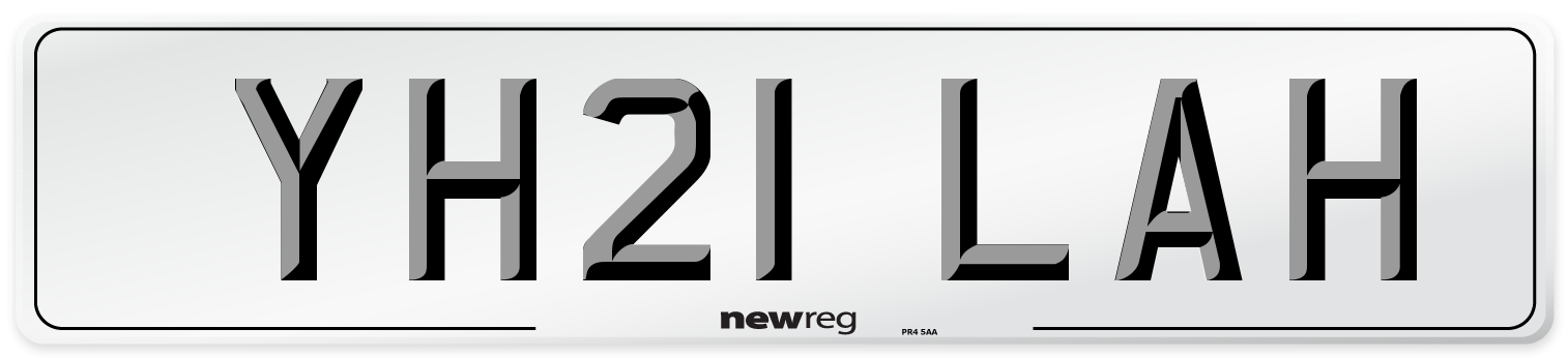 YH21 LAH Number Plate from New Reg
